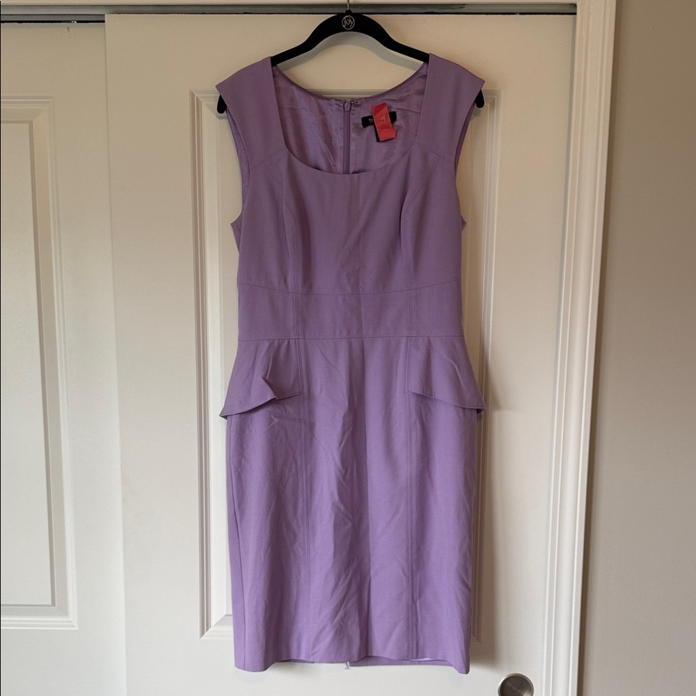 White House Black Market Lilac Sheath Dress - 8